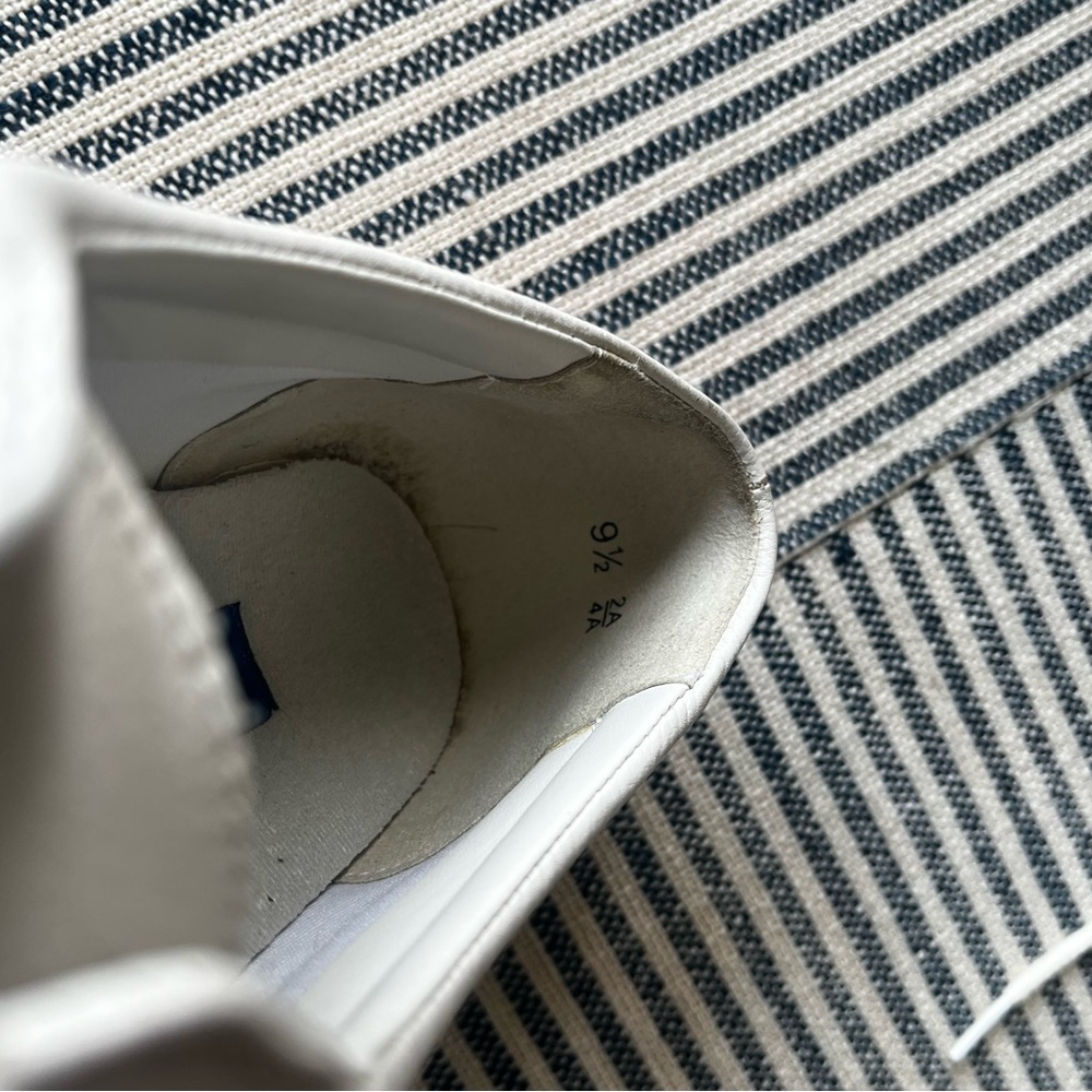 9.5 Easy Spirit ESMotion White Leather Oxford Shoe - Picture 7 of 9